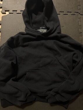 Abercrombie Oversized Pullover Hoodie Black